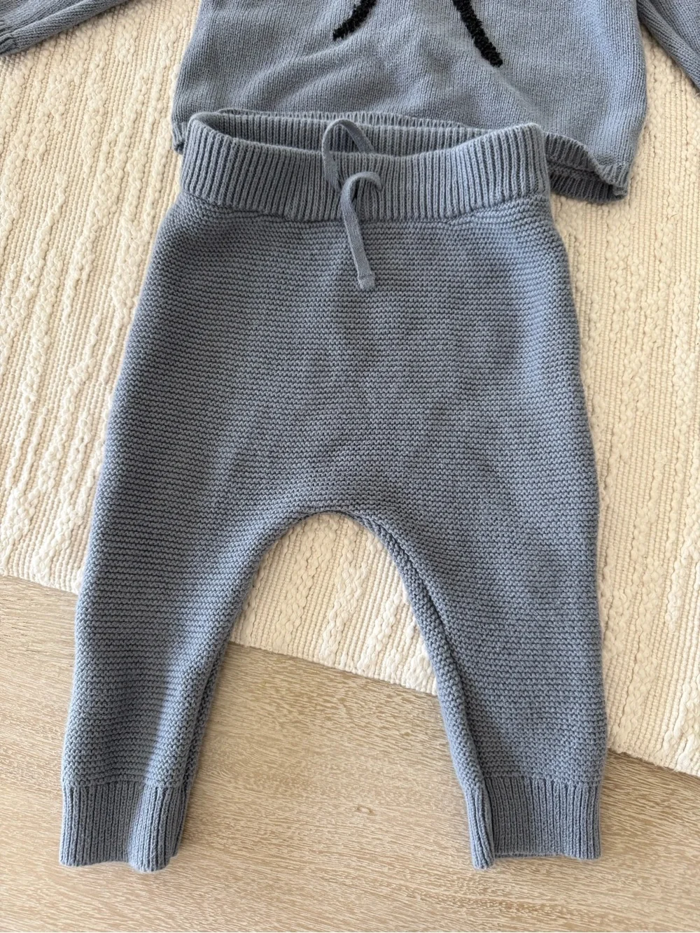 Carter's Light Gray Knit Baby Sweater Set